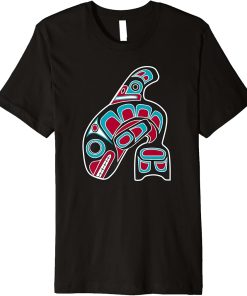 Orca Whale Alaska Haida Tribal Art - Native American Totem Premium T-Shirt