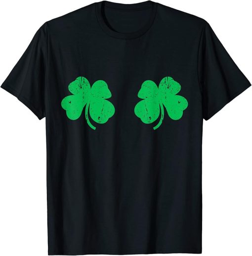 Shamrock Boobs T-Shirt Irish St Patricks Day Shirt T-Shirt